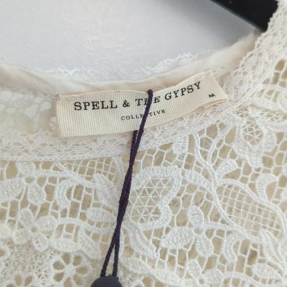 Spell Dawn Lace Belted Midi Dress - Picture 6 of 9